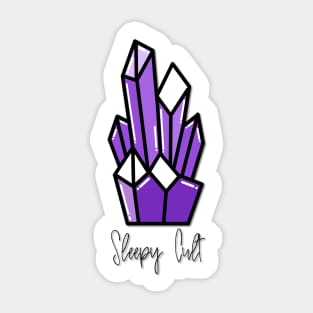 SleepyCult Amethyst Crystal Sticker